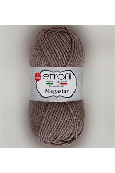 Etrofil Megastar 77012 Mink 25% Wool Blended Thick Thread Cardigan Vest Scarf Beanie Thread