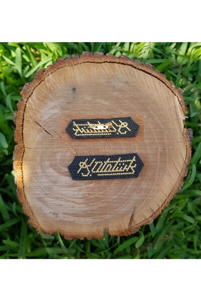 SEARD Miyuki Boncuk El Yapımı Atatürk Imza Broş - Yaka Iğnesi