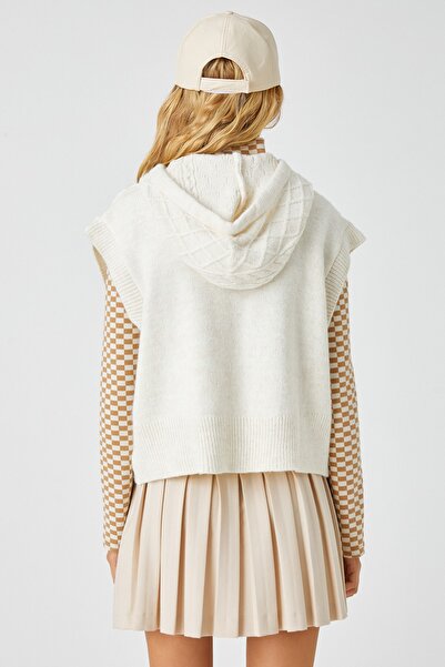 Koton Dámský svetr Ecru 3WAL90045HT