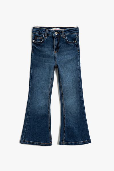 Koton Тъмни индигови дънки за момиче 3WKG40018AD