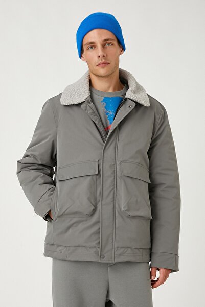 Koton Ανδρικό γκρι μπουφάν 3WAM20038HW
