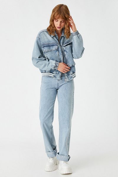 Koton Women's Light Indigo Jacket 3WAL50038MD