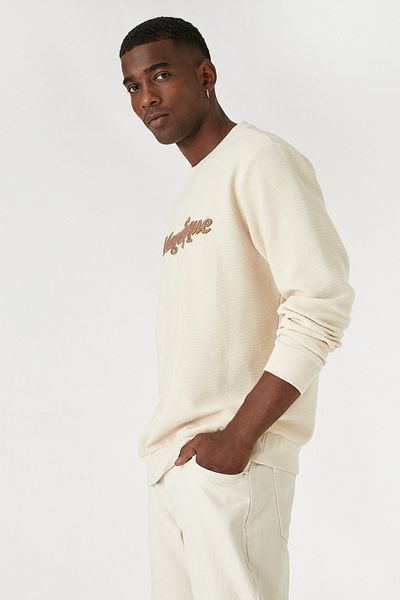 Koton Men's Beige Sweatshirt 3WAM70375MK