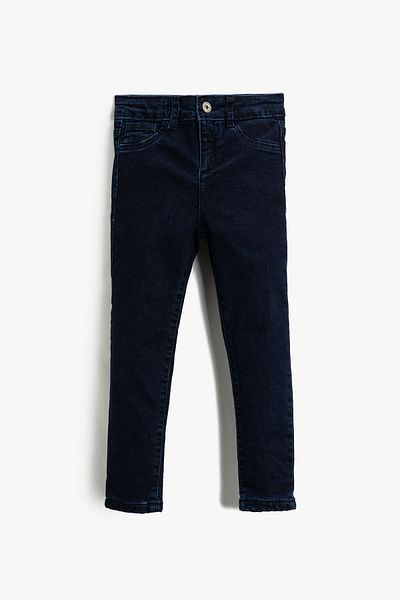 Koton Dunkle Indigo-Strumpfhose für Mädchen 3WKG40022AD