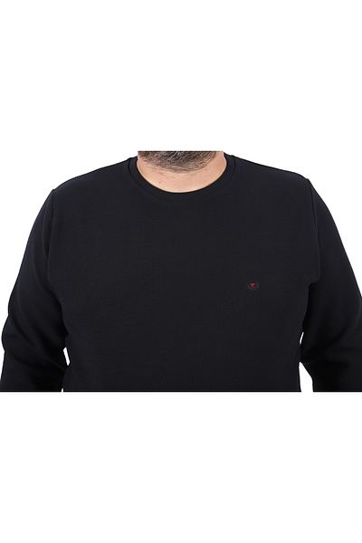 MocGrande Gipeli Sweat Crew Neck Wreath 22713-μαύρο