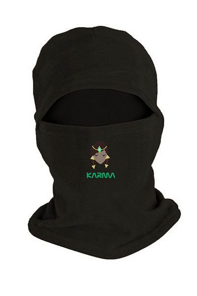 herotasarım Зимна полярна ски маска - смесен принт, черна Bll1802