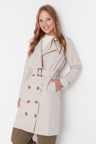 Zara cream clearance trench coat