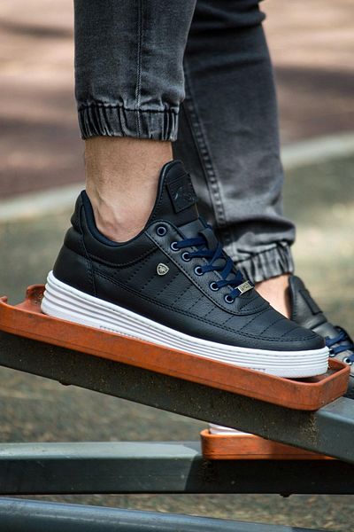 L.A Polo Navy Blue - 07 Stitched Unisex 14-Color Casual Shoes
