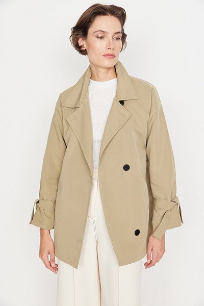 Trendyol Collection Trench Coat - Khaki - Basic