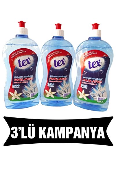 Tex Bulaşık Makinesi Parlatıcı %100 Parlaklık 500 Ml * 3 Ad 500 Ml