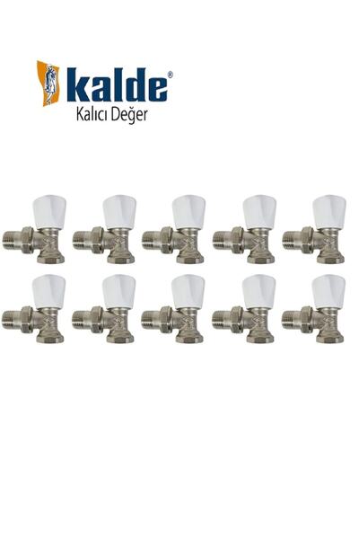 KALDE Köşe Radyatör Vanası 1/2 Hafif Tip 1koli 50 Adet