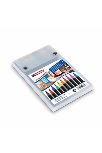 Edding مجموعة أقلام ذات طرف فرشاة 1340 مكونة من 10 قطع