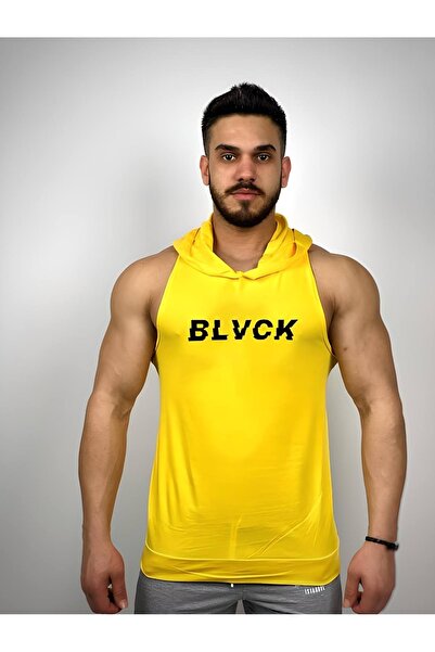 Black İstanbul Black Printed Hooded Athlete Undershirt
