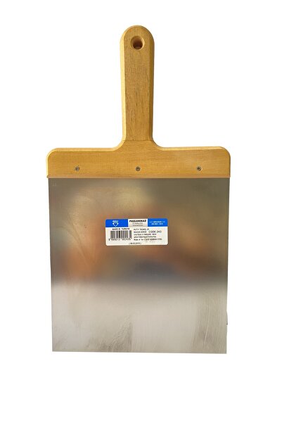 Dekor Macun Küreği Ahşap Saplı Paslanmaz Çelik 20 Cm