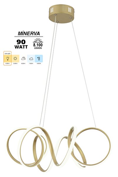 Dekorluna Minerva Eskitme Modern Sarkıt Günışığı Işık Salon Mutfak Oda Hol Ledli Avize