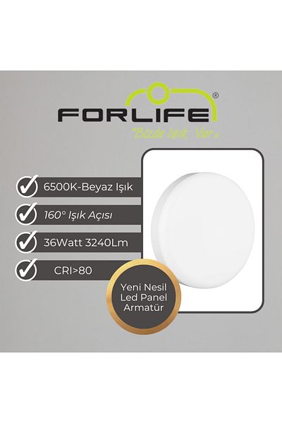 Forlife 36watt New Generation Surface Mounted LED Panel Luminaire White Light