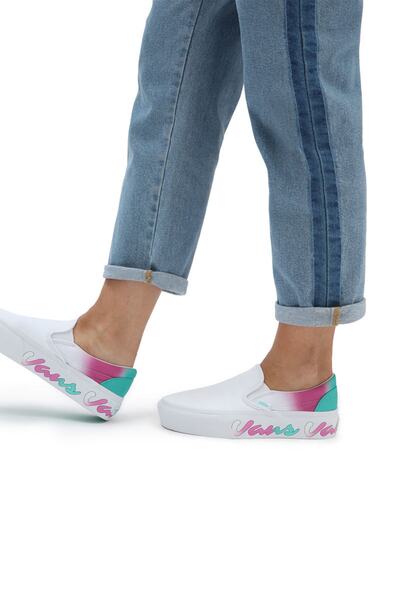 Vans Τένις Vans Σλιπ-ον Πλατφόρμα Ανοιξιάτικο Χρώμα Ξεθωριασμένο