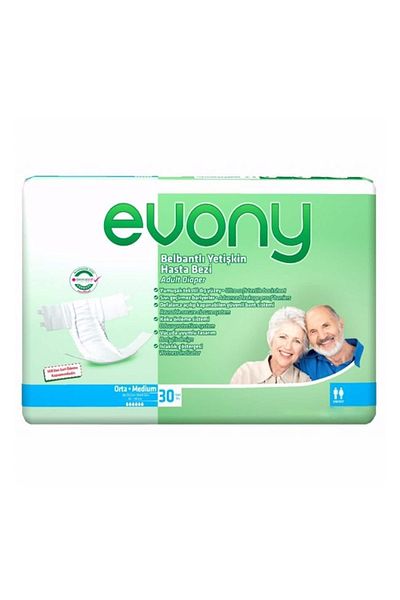 Evony Patient Diapers Medium 30 Pieces