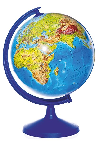 LRS STORE Hem Siyasi Hem Fiziki Işıklı Dünya Küresi 30 Cm Yüksek Kalite Harita Hediye Küre