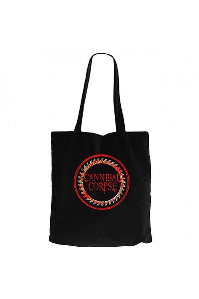 Z zepplin Geantă tote din pânză neagră Cannibal Corpse Saw