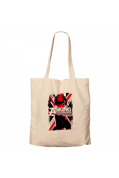 Z zepplin Asking Alexandria Live From Brixton And Beyond Black Canvas Tote Bag