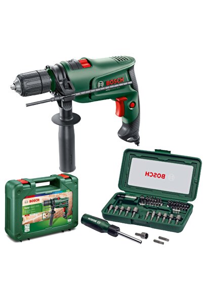 Bosch Darbeli Matkap Easyimpact 600 + 46 Parça Vidalama Ucu Lokma Ucu Tornavi...