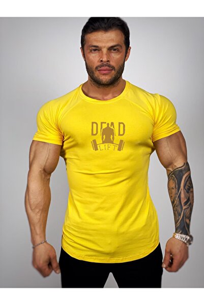Black İstanbul Dead Lift Baskılı Fitness T-shirt