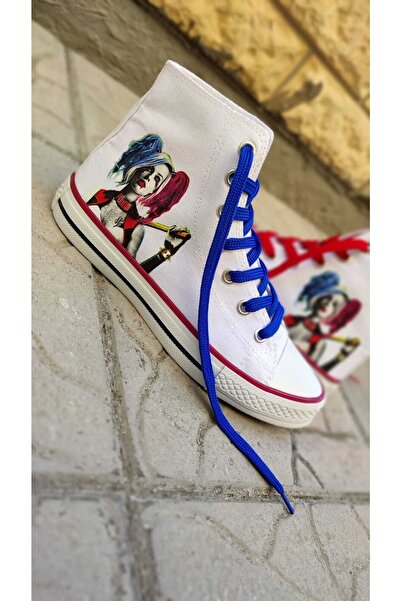 MECH BUTİK Harley Quinn Štampano Specijalni dizajn Visoke bijele ženske i muš...