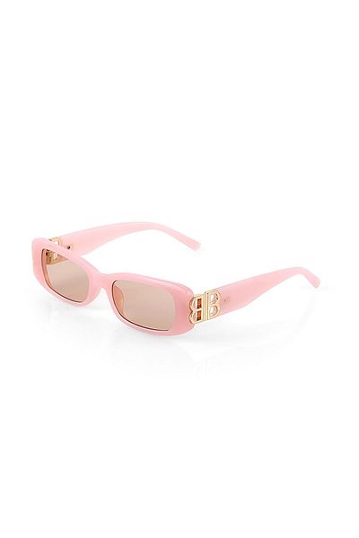 TomyHelf Women's Sunglasses with Handle Detail, Pink Frame, Pink Glass