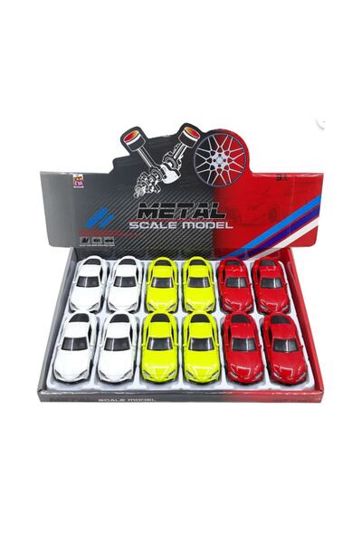 CanEm Oyuncak Çekbırak Metal Araba 4311a (karışık Renk 1 Adet)