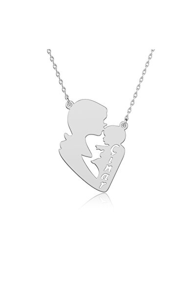 İNDİGO TAKI Isimli Anne Bebek Gümüş Kolye