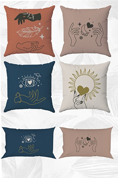 stellahomes Love Themed Double Sided Printed 43x43 and 30x50 Throw Pillow Pil...