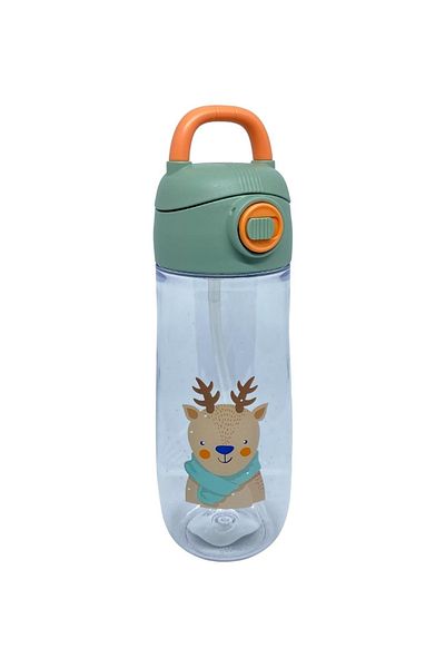 Vagonlife 550ml Animal Pattern Tritan Children's Water Bottle with Straw