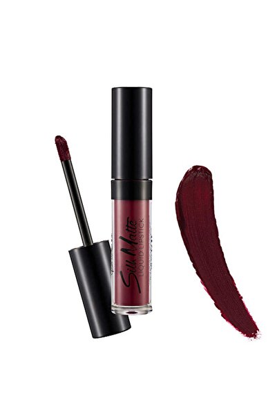 Flormar أحمر شفاه سائل غير لامع من سيلك، 008 بنفسجي داكن