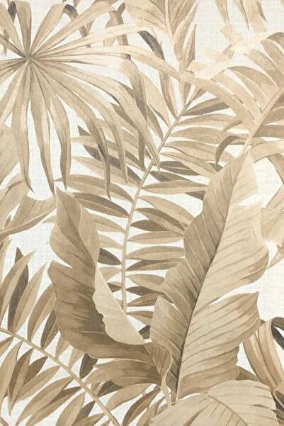 Golden Flamingo Yaprak Desenli Duvar Kağıdı