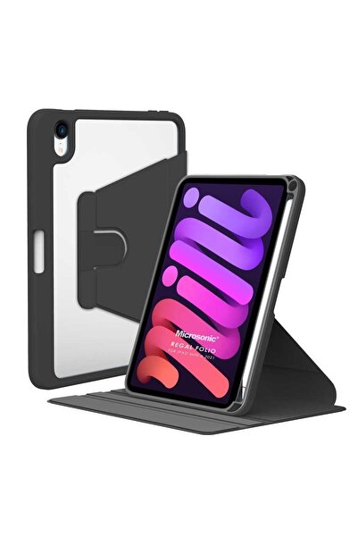 Microsonic Ipad Mini 6 2021 Uyumlu Kılıf (a2567-a2568-a2569) Regal Folio Siyah