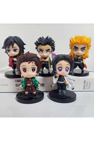 oyuncakçı savaş & europe shop Anime Demon Slayer Kimetsu Yaiba Kamado Tanjirou Nezuko Action Figur Zenitsu Rengoku Inosuke 5 Adet
