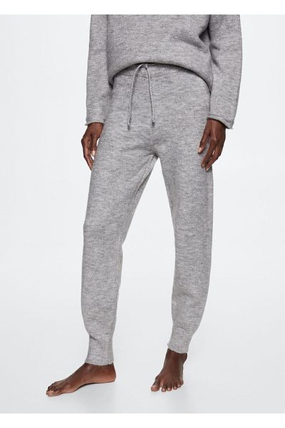 MANGO Woman Straight Cut Knitted Trousers