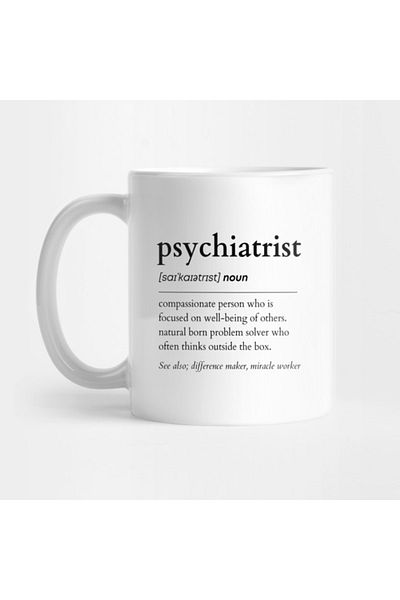 Pixxa Psychiatrist - Psychiatrist - Word Meaning Mug