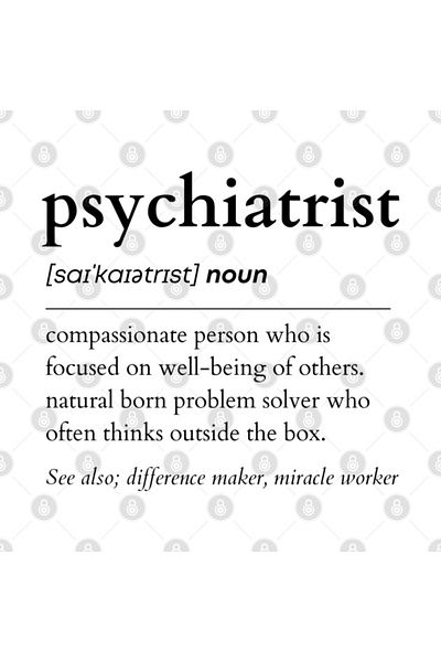 Pixxa Psychiatrist - Psychiatrist - Word Meaning Mug