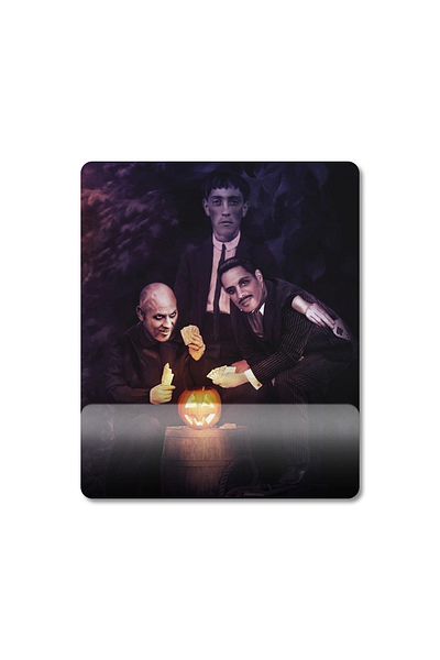 Pixxa نموذج لوحة الماوس المدعومة للمعصم من Addams Family - 1