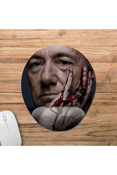 Pixxa نموذج لوحة ماوس داعمة للمعصم من House Of Cards - 2 بيضاوي