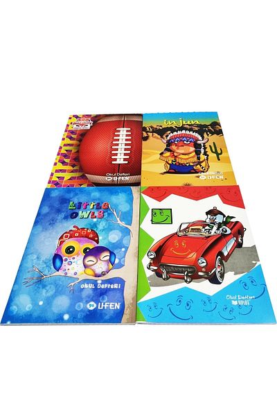 Modellino 4 Ufen A5 Size 1stDough 40 Sheets Checked Notebook