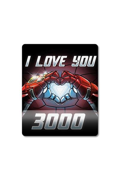 Pixxa نموذج لوحة ماوس يدعم المعصم I Love You 3000 Iron Man Avengers - 1