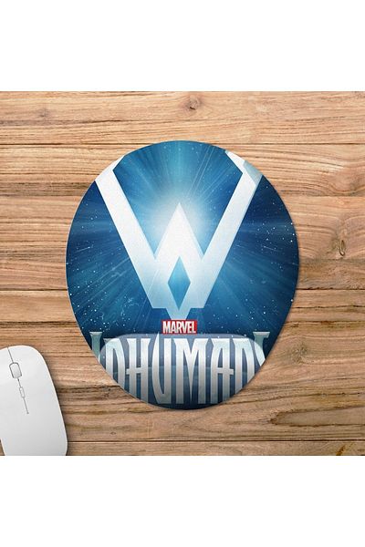 Pixxa موديل لوحة ماوس مع مسند للمعصم من Inhumans - 2 بيضاوي