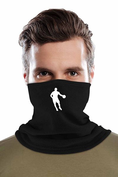 herotasarım Baschet negru - Mănuși decupate și set de 2 guler pentru gât Fleece BLL2739