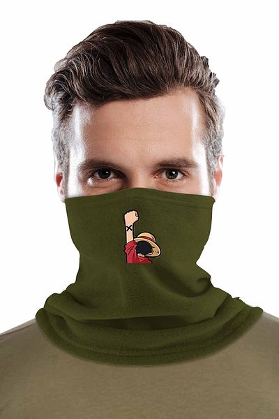 herotasarım Γάντια One Piece Khaki με γιακά λαιμού - Σετ 2 κομμένων Polar Bll3165