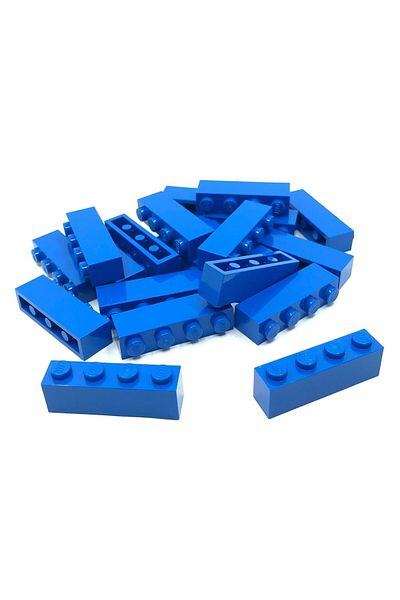 LEGO Original Accessory Custom Moc Creator Brick 1 X 4 Blue 6 Pieces Will Be Sent