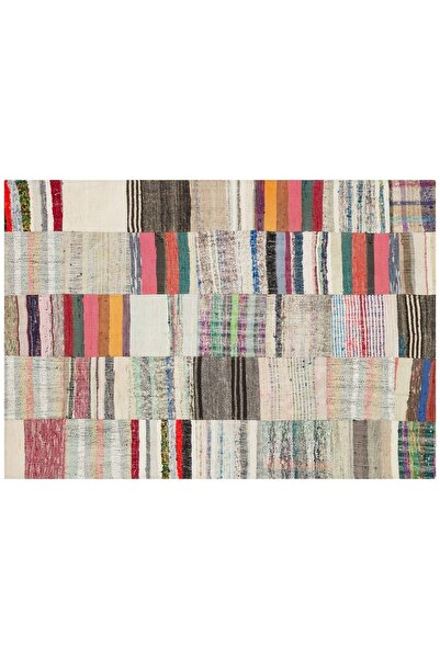 Sempati halı Eşsiz Anadolu Patchwork Eskitme El Dokuma Halı 6132