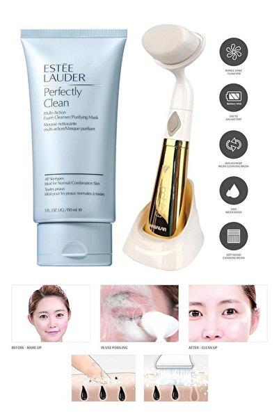 Estee Lauder Perfectly Clean Yüz Temizleme Fırça Seti